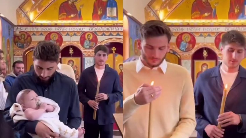 VIDEO: უმაგრესი კადრები - ხვიჩა კვარაცხელიამ ზურიკო დავითაშვილის შვილი მონათლა