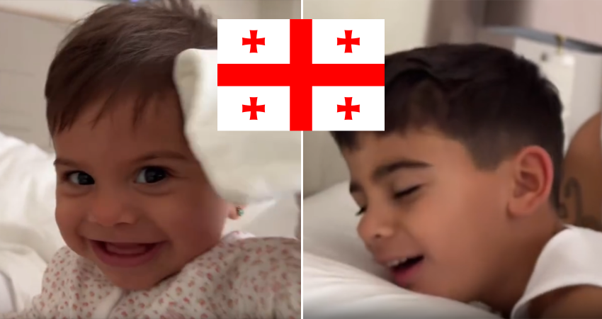 VIDEO: ილია თოფურია თავის შვილებს ქართულ ჰანგებზე ზრდის - ოჯახური კადრები