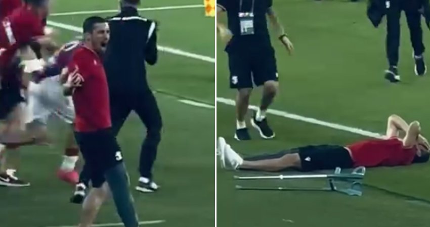 VIDEO: ნიკა გაგნიძის რეაქცია, როცა საქართველოს ნაკრები ჯგუფიდან გავიდა