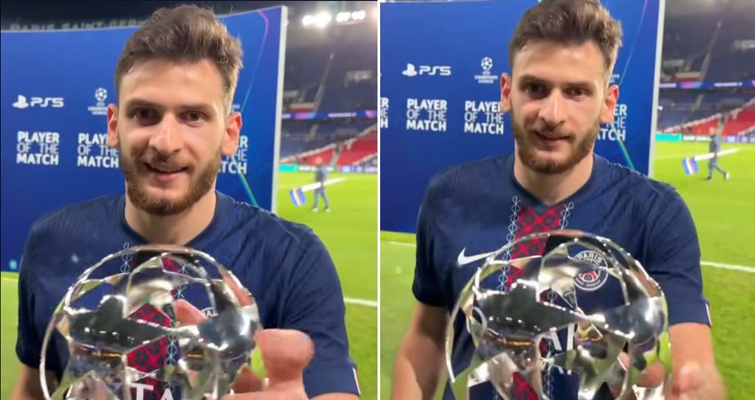 VIDEO: ხვიჩა კვარაცხელიას მატჩის საუკეთესო ფეხბურთელის ჯილდო გადასცეს