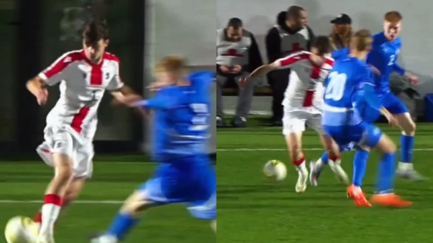 VIDEO: საოცარი მოძრაობებიი! - კვარას პატარა ძმამ, თორნიკემ ნაკრებში შოუ დადგა