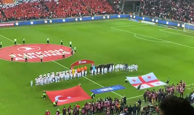 VIDEO: რა მოხდა თურქეთში, სტადიონზე, როცა საქართველოს ეროვნული ჰიმნი ჩაირთო