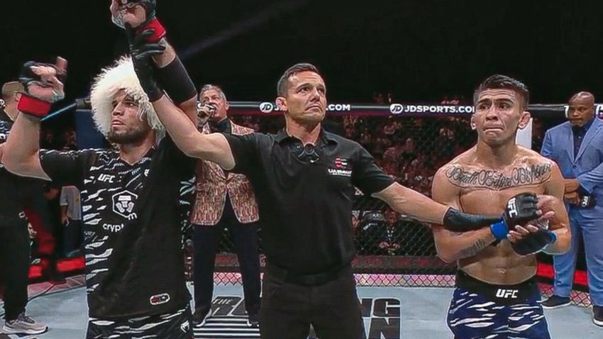 VIDEO: უმარ ნურმაგომედოვმა მარიო ბაუტისტა მსაჯების გადაწყვეტილებით დაამარცხა