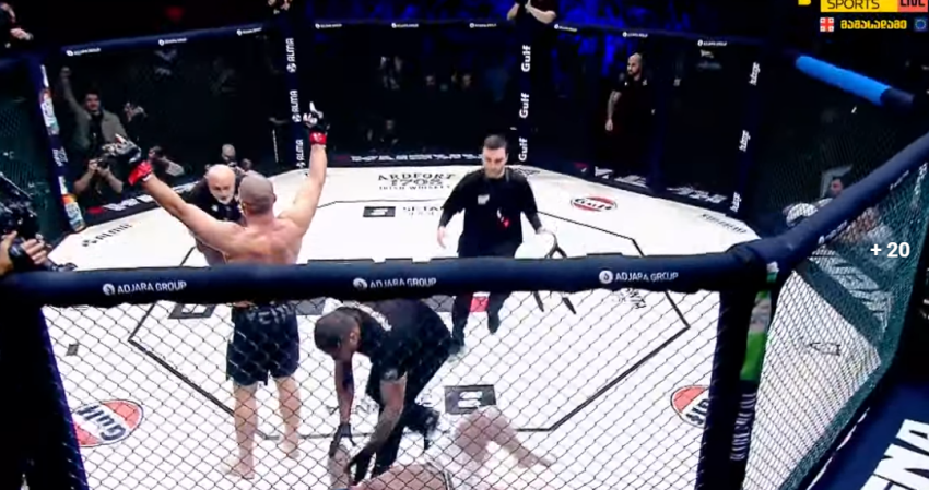 VIDEO: აბა რააააააააა! - ბუკამ სადებიუტო ბრძოლაში კონტნი დაამარცხა