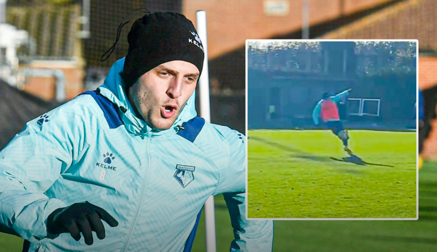 VIDEO: გიორგი ჩაკვეტაძის საოცარი გოლი "უოტფორდის" ვარჯიშზე