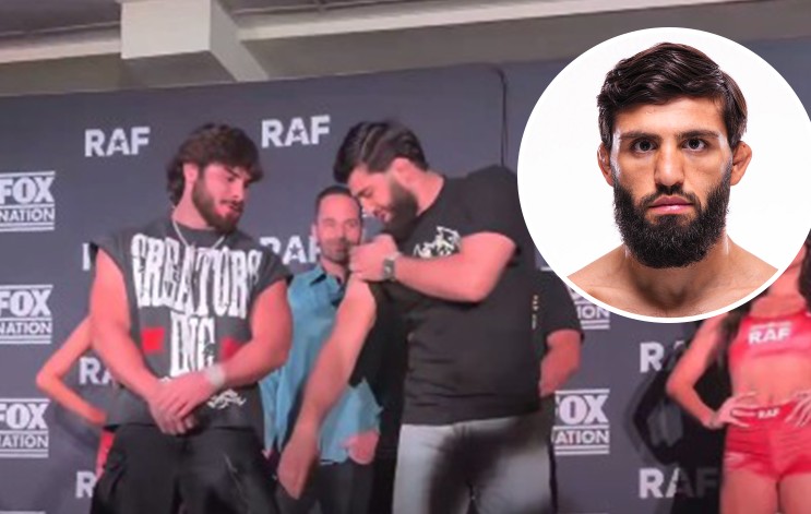 VIDEO - ცდილობს, უკბილოდ გაეხუმროს - არმან ცარუკიანის პირისპირ დგომი ბრძოლის წინ