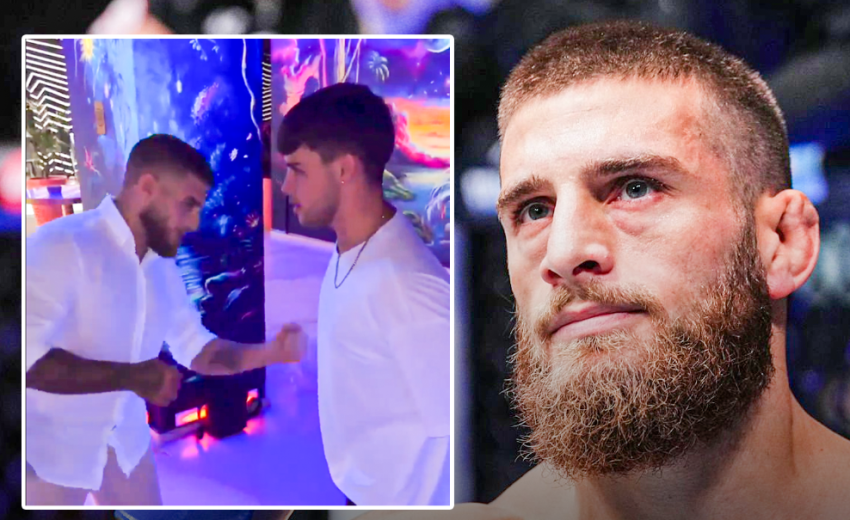 VIDEO: ფანმა ალექსანდრე თოფურიას დარტყმა საკუთარ თავზე გამოსცადა