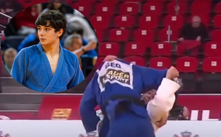 VIDEO: რუსი გაკრულია ბეჭებზე - თორნიკე გიგაურის საოცარი გამარჯვება თბილისის გრანდ სლემზე