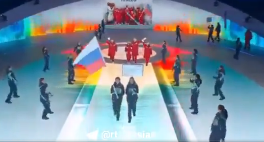 რუსების გამოსვლა საკუთარი დროშით პარალიმპიური თამაშების გახსნაზე