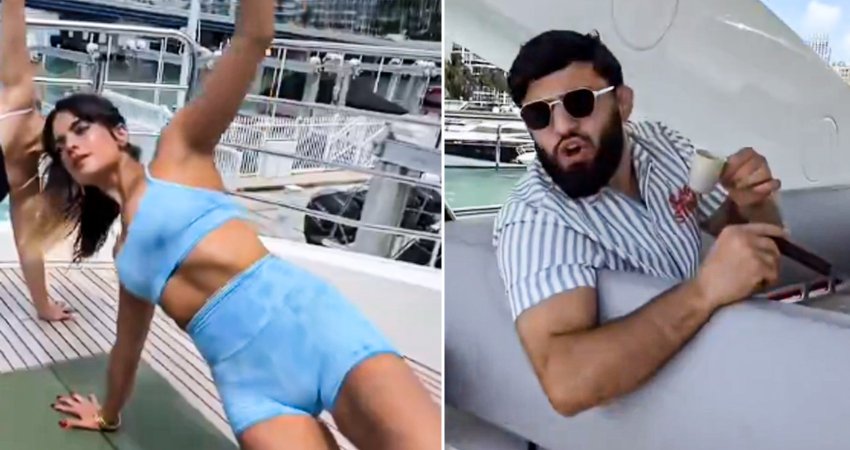 VIDEO: ცარუკიანის რეაქცია, როცა ნინამ იოგას გაკეთება დაიწყო