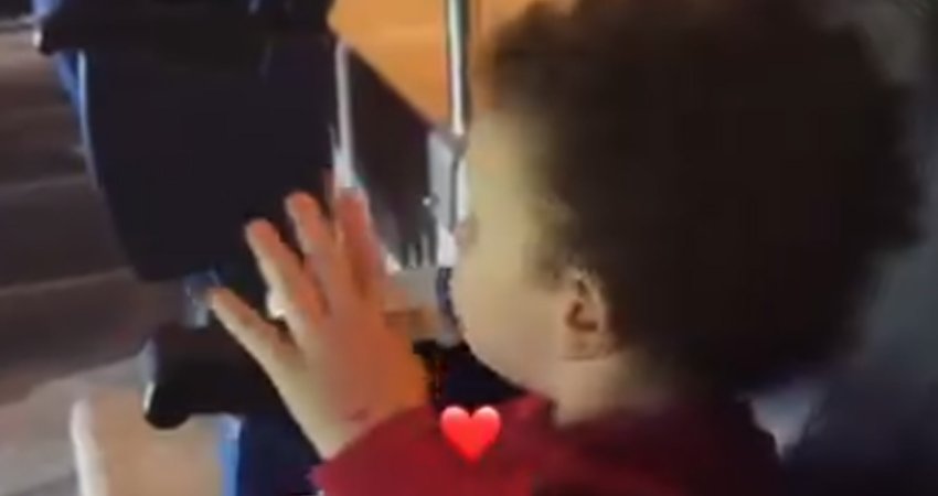 VIDEO: უსაყვარლესი კადრები! - ასე ქომაგობდა დამიანე მამას