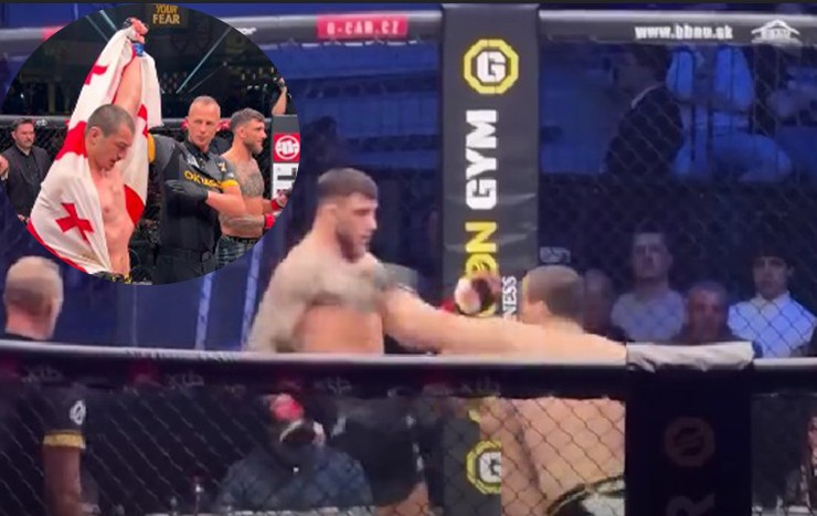 VIDEO: სიგიჟე! ამირან გოგოლაძემ ოქტაგონის ყოფილი ჩემპიონი გათიშა