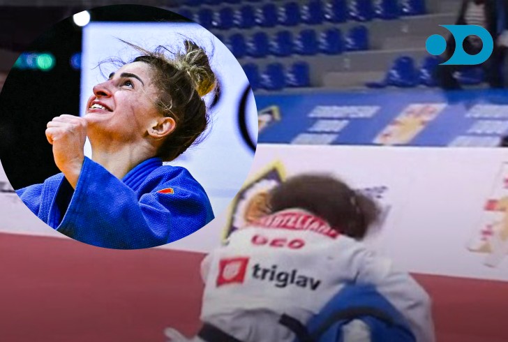 VIDEO: რუსი გაკრულია ბეჭებზე - ეთერ ლიპარტელიანი ევროპის ჩემპიონატის 1/2 ფინალშია