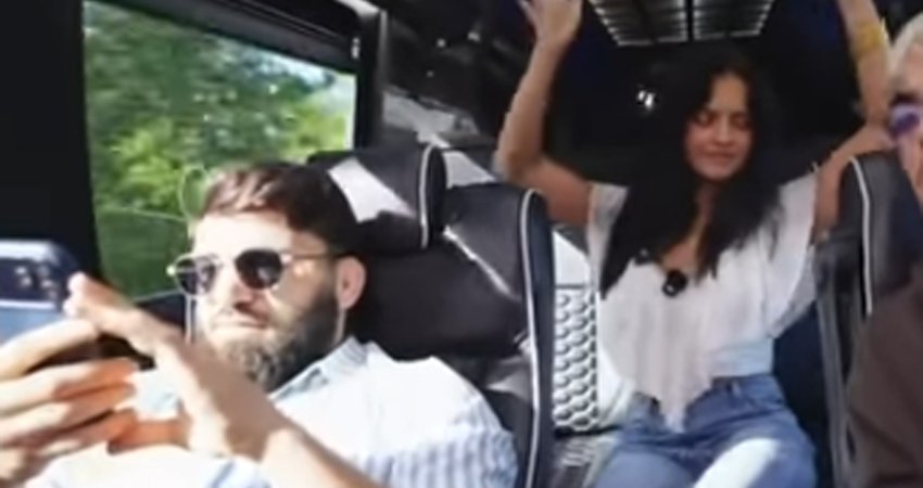 VIDEO: ცარუკიანის ჩართულ სომხურ სიმღერაზე ნინა დრამა კარგად გაერთო