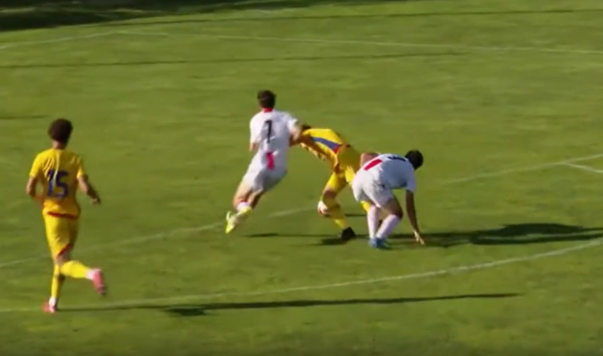 VIDEO: თორნიკე კვარაცხელიამ რუმინეთის U17-ის ნაკრებს გაუტანა