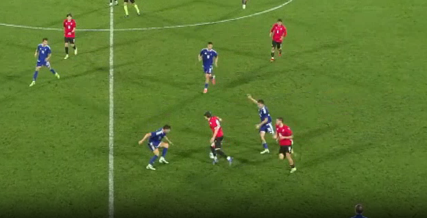 VIDEO: თორნიკე კვარაცხელიას ეფექტური მომენტი საქართველოს U21 ნაკრებში